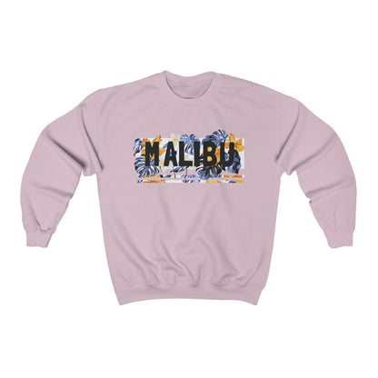 Malibu Sweatshirt, California State Beach Flowers Graphic Crewneck Fleece Cotton Sweater Jumper Pullover Men Women Adult Aesthetic Top Starcove Fashion
