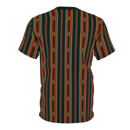 Vintage Stripe Tshirt, Retro Striped Designer Graphic Aesthetic Fashion Crewneck Men Women Tee Top Short Sleeve Shirt