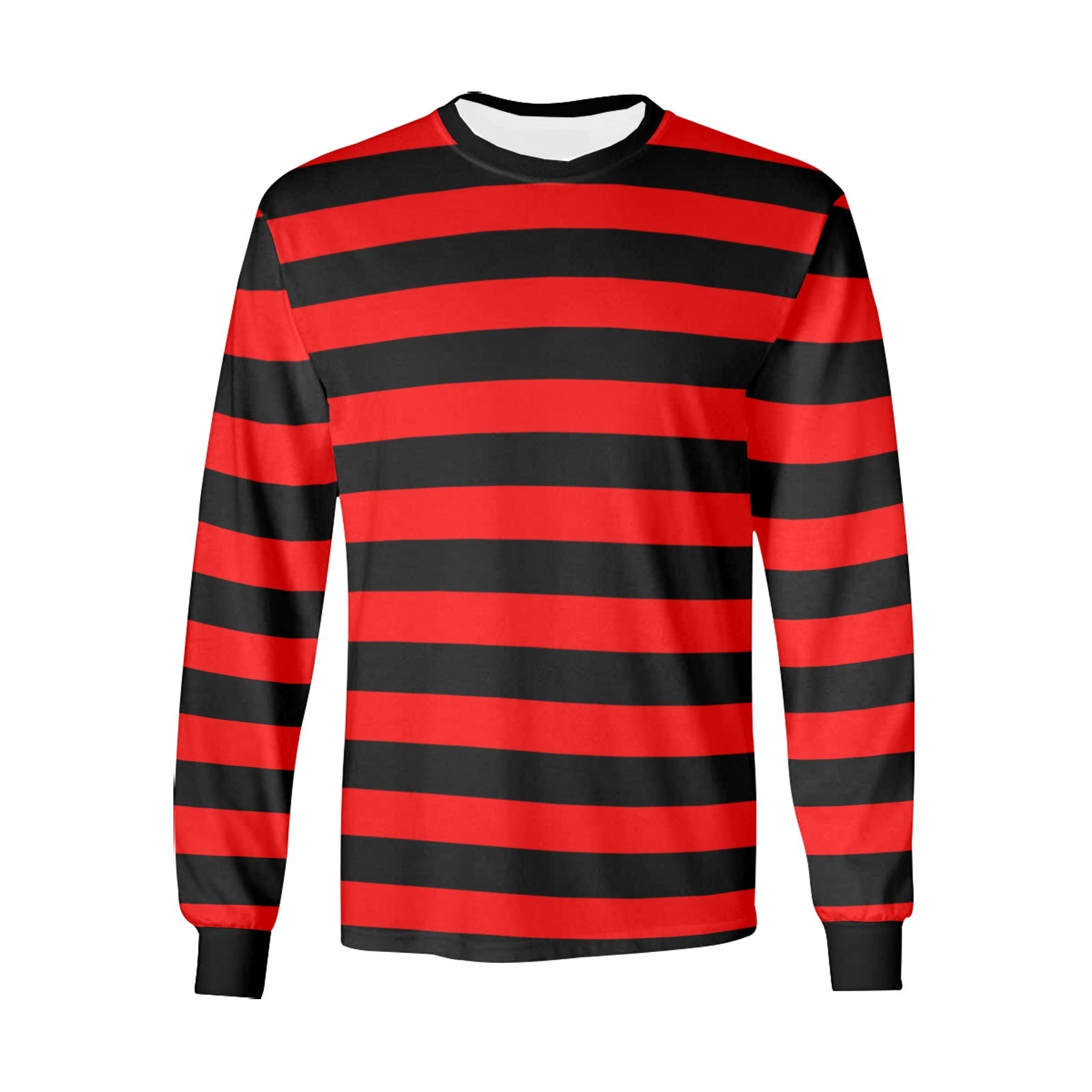 spil samlet set Svinde bort Men Long Sleeve Black Red Striped TShirt, Graphic Vintage Retro Stripe –  Starcove Fashion