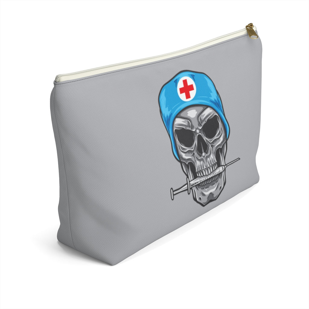 Skull Medical Bag, Medicinal Hospital Sick Men Gift Supply Case Accessory Travel Zipper Canvas Pouch w T-bottom Starcove Fashion