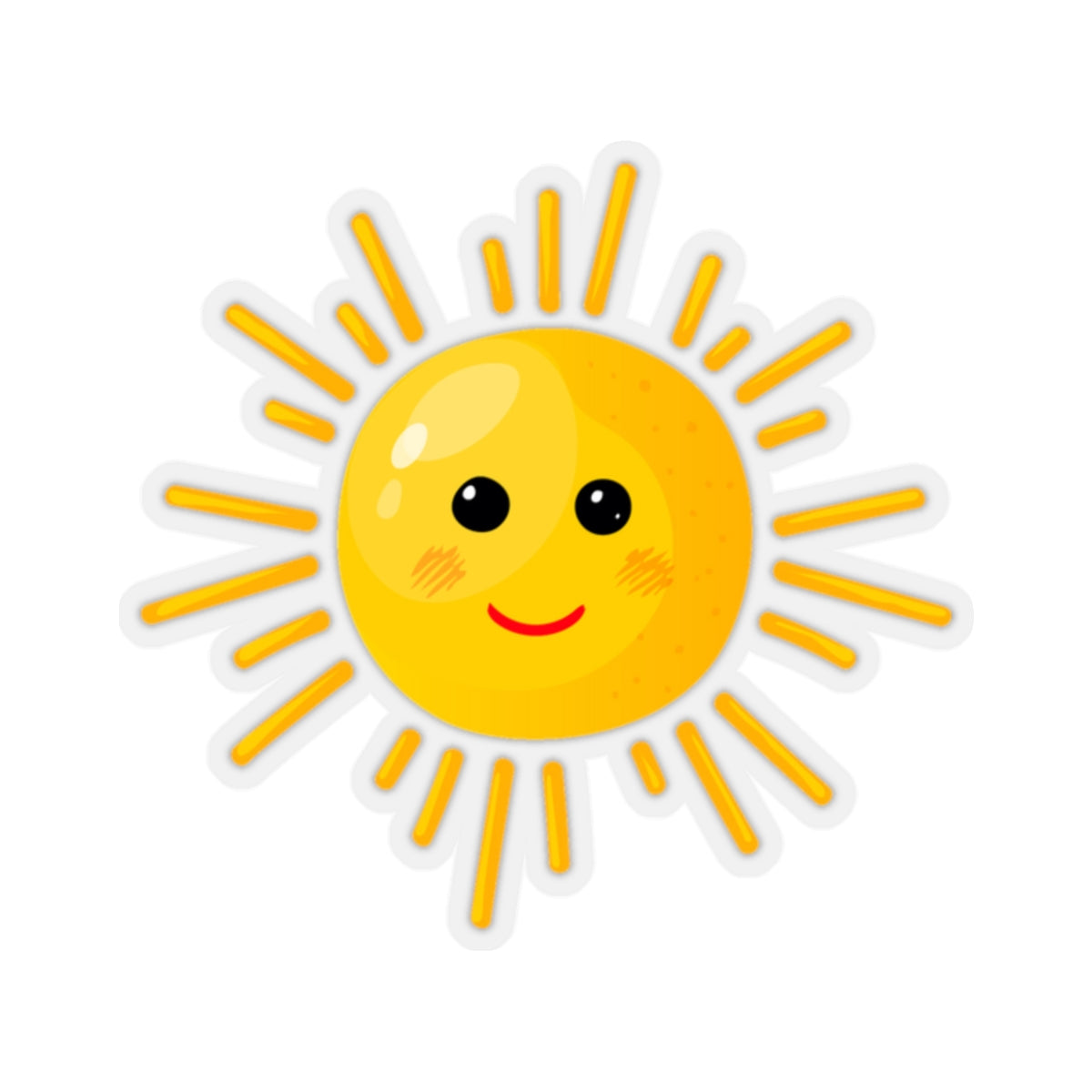Sun Sticker, Sunshine Sunrays Laptop Decal Vinyl Cute Waterbottle Tumb ...