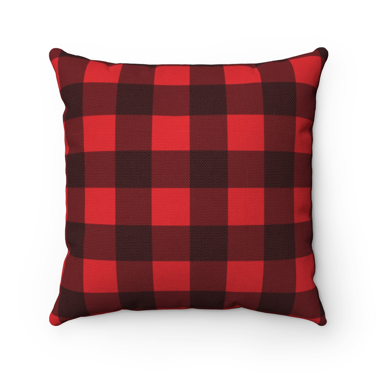 Buffalo Plaid Pillow Case, Square Red and Black Check Throw Decorative Cover Starcove Fashion