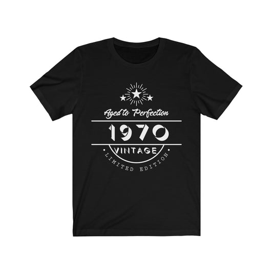 1970 Limited Edition Birthday Shirt, 51st Vintage Aged to Perfection Funny Gift Ideas Born in 70s Vintage Men Women Graphic Crewneck Tee Starcove Fashion