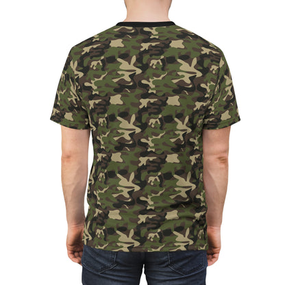 Camo Men Tshirt, Camouflage Army Green Designer Graphic Aesthetic Fashion Crewneck Tee Top Gift Shirt Starcove Fashion