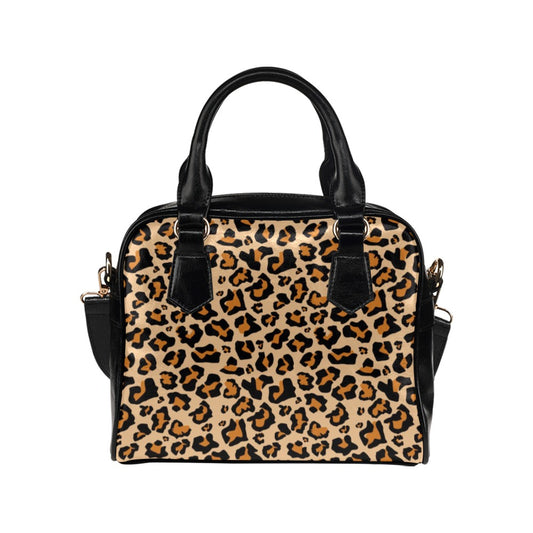 Leopard Purse, Animal Print Cheetah Pattern Cute Small Shoulder Bag High Grade PU Leather Women Designer Handbag