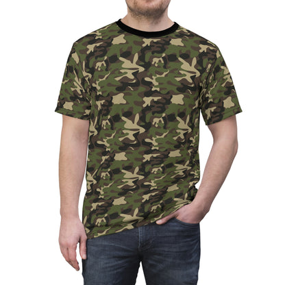 Camo Men Tshirt, Camouflage Army Green Designer Graphic Aesthetic Fashion Crewneck Tee Top Gift Shirt Starcove Fashion
