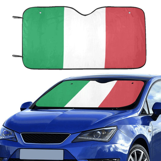 Italy Flag Auto Sun Shade, Italian Windshield Car Accessories Patriot Protector Window Visor Screen Sunshade SUV Truck Decor Shield