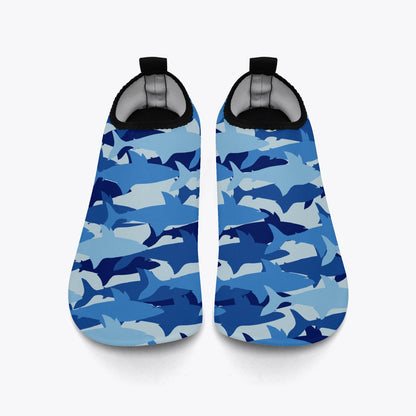 Shark Water Shoes, Blue Aqua Beach Surf Quick Dry Waterproof Swim Pool Slippers Yoga Kayak Slip On River Boat Men Women Kids