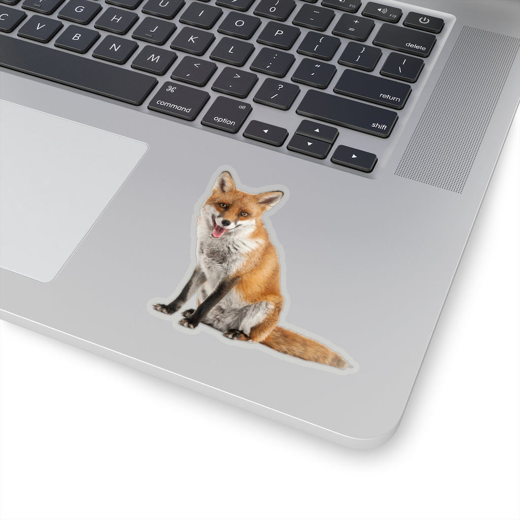 Red Fox Sticker, Animal Vulpes Cute Vinyl Decal Phone Transparent Clear Small Large Cool Art Computer Hydro Flask Starcove Fashion