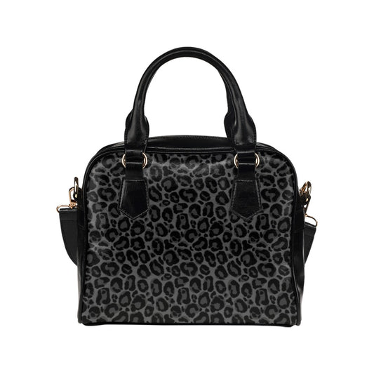 Black Leopard Purse, Animal Print Panther Cheetah Pattern Cute Small Shoulder Bag High Grade PU Leather Women Designer Handbag Starcove Fashion