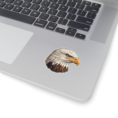 Bald Eagle Head Sticker, American Decal Car Wall Tumbler Window Bird Raptor Laptop Vinyl Waterbottle Bumper Aesthetic Die Cut Clear Starcove Fashion