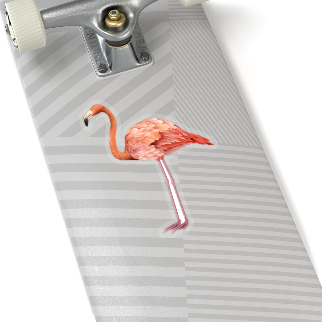 Pink Flamingo Sticker, Watercolor Laptop Decal Vinyl Cute Waterbottle Tumbler Car Bumper Aesthetic Die Cut Wall Mural Starcove Fashion