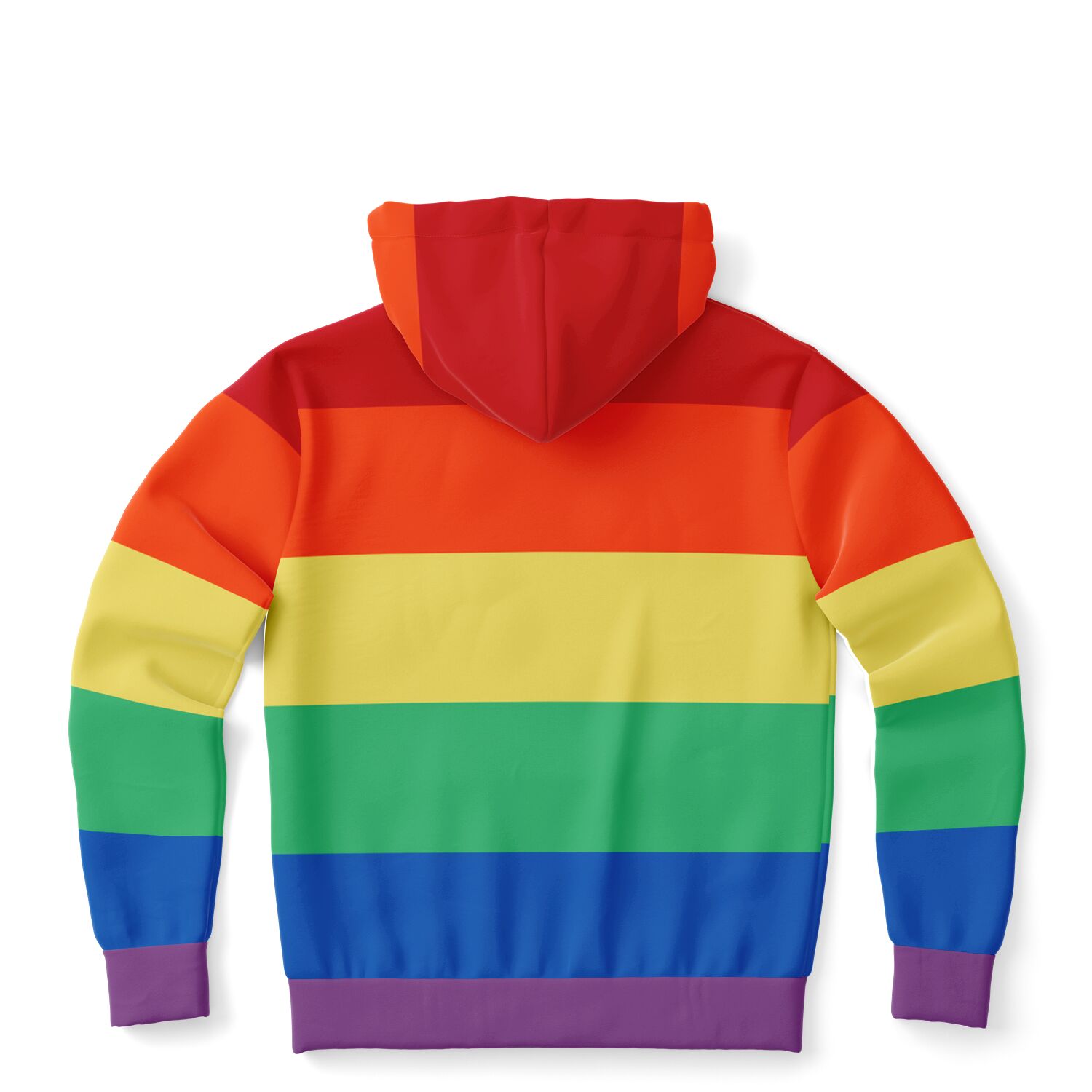 Rainbow Striped Zip Up Hoodie, Front Zipper Pocket Men Women Pride Uni –  Starcove Fashion