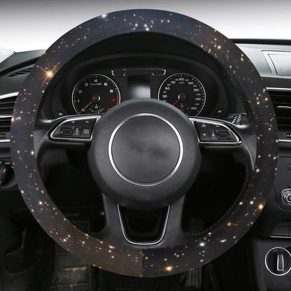 Galaxy Space Steering Wheel Cover with Anti-Slip Insert Stars Universe Steer Print Car Auto Wrap Protector Men Women Accessories Starcove Fashion