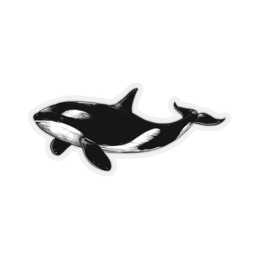 Orca Whale Stickers, Killer Whale Ocean Animal Laptop Vinyl Cute Waterproof Waterbottle Tumbler Car Bumper Aesthetic Wall Art Decal Starcove Fashion