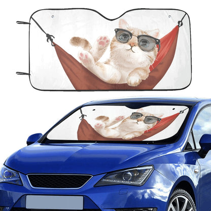 Cats Sunshade, Funny Car Windshield Sun Shade Kitten Shield Blocker Accessories Auto Cover Protector Window Solar Visor Women Screen Starcove Fashion