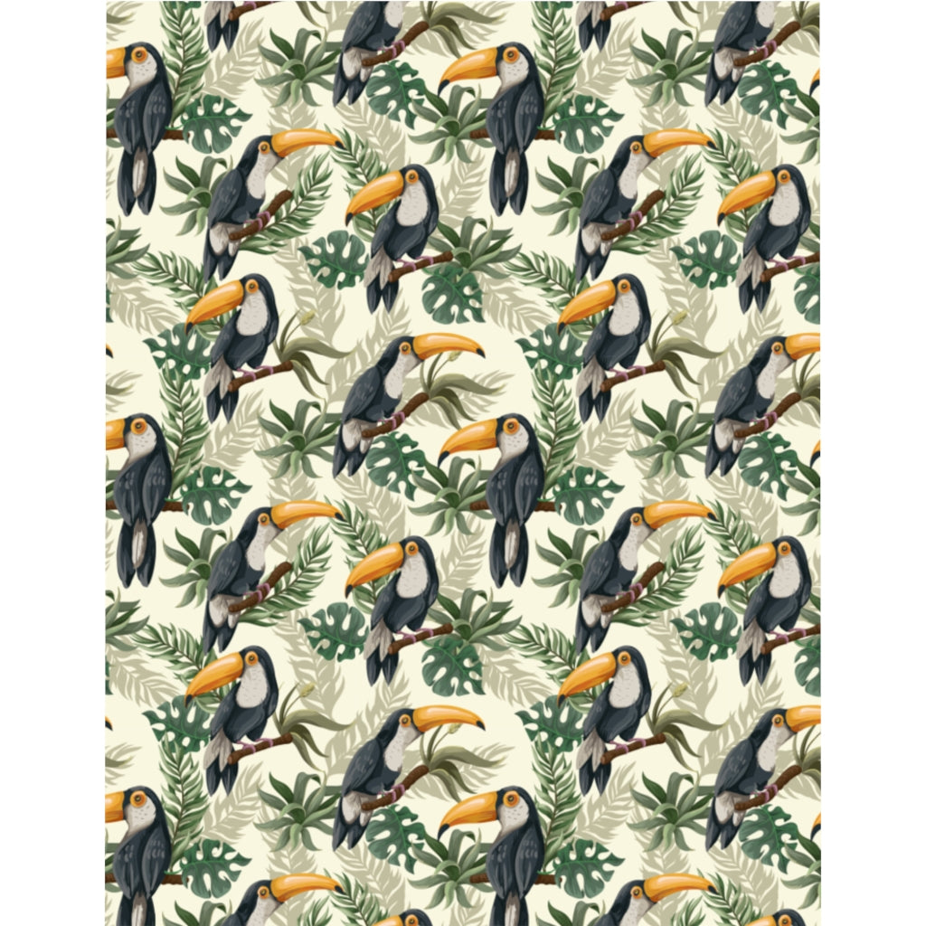 Toucan Tropical Duvet Cover, Bird Leaves Microfiber Full Queen Twin Unique Vibrant Bed Cover Modern Home Bedding Bedroom Décor Starcove Fashion