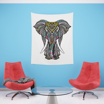 Ornate Elephant Tapestry, Mandala India Indoor Wall Aesthetic Art Hanging Large Small Decor Home College Dorm Room Gift Starcove Fashion