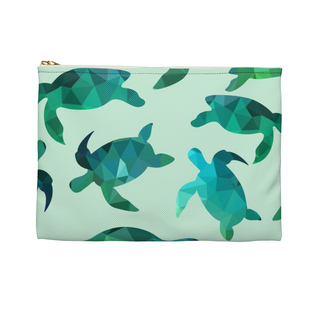 Sea Turtle Makeup Bag, Small Gifts for Her, Green Cosmetic Organizer, toiletry Travel Accessory Zip Pouch Zipper Clutch Pencil Case Starcove Fashion