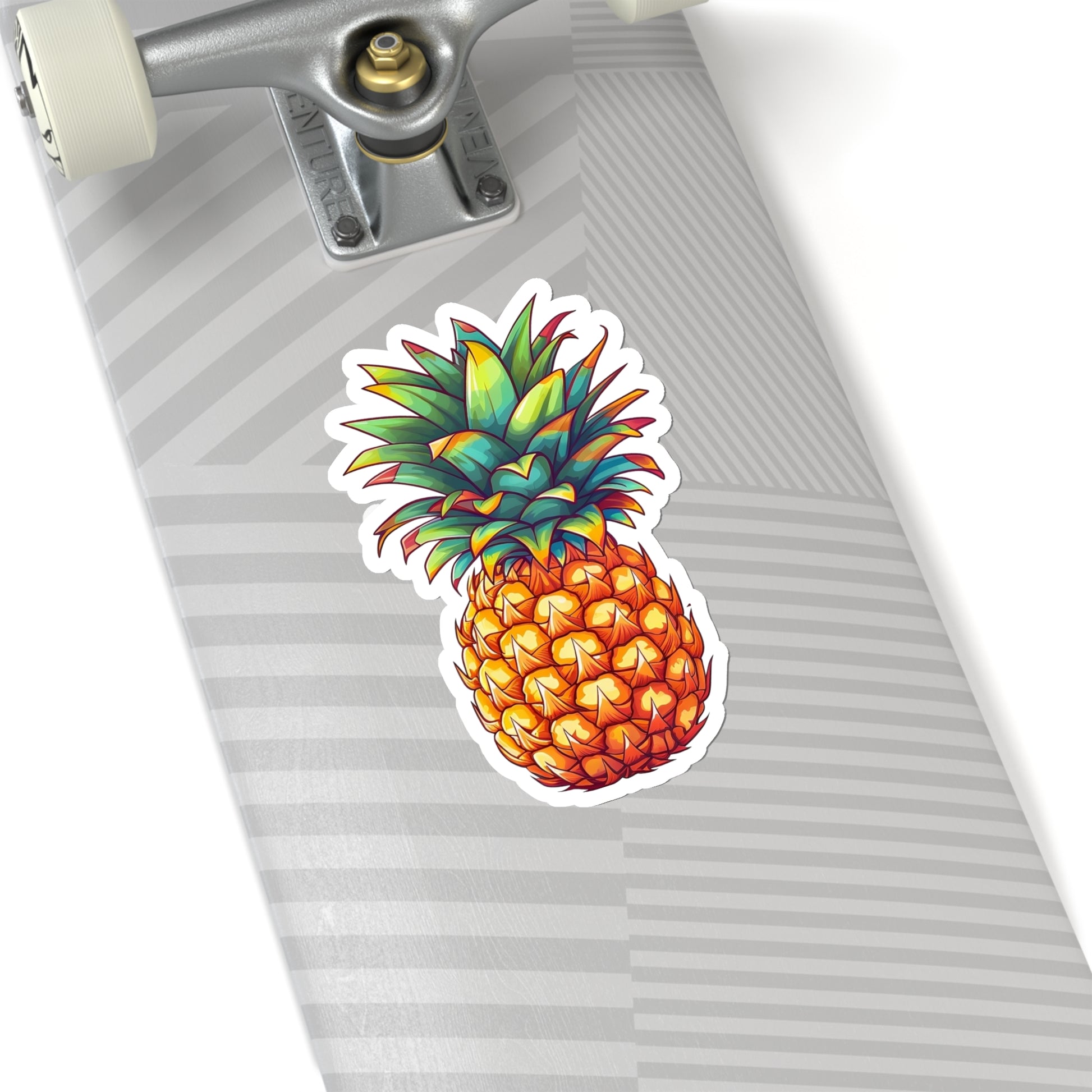 Pineapple Sticker, Summer Fruit Art Laptop Decal Vinyl Cute Waterbottle Tumbler Car Waterproof Bumper Window Die Cut Wall Clear Starcove Fashion