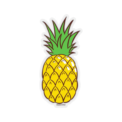 Pineapple Decal, Fruit Tropical Summer Yellow Laptop Sticker Vinyl Cute Waterbottle Tumbler Car Bumper Aesthetic Wall Mural Decal Die Cut Starcove Fashion