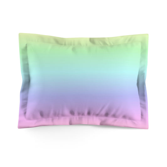 Pastel Rainbow Microfiber Pillow Sham Cover, Ombre Tie Dye Pink King Queen Matching with Duvet Cover Throw Bed Pillow Case Starcove Fashion