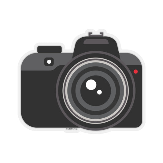 Photography Camera Sticker, Vintage Lens  Laptop Decal Vinyl Cute Waterbottle Tumbler Car Bumper Aesthetic Die Cut Wall Mural Starcove Fashion