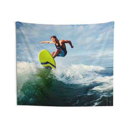 Surfing Tapestry, Ocean Water Waves Surf  Landscape Indoor Wall Art Hanging Tapestries Large Small Decor Home Dorm Room Gift Starcove Fashion