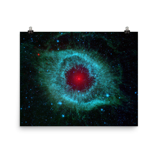 Cosmic Nebula Eye Poster, Outer Space Stars Galaxy Helix Wall Art Image Picture Horizontal Travel Artwork Decor Print Starcove Fashion