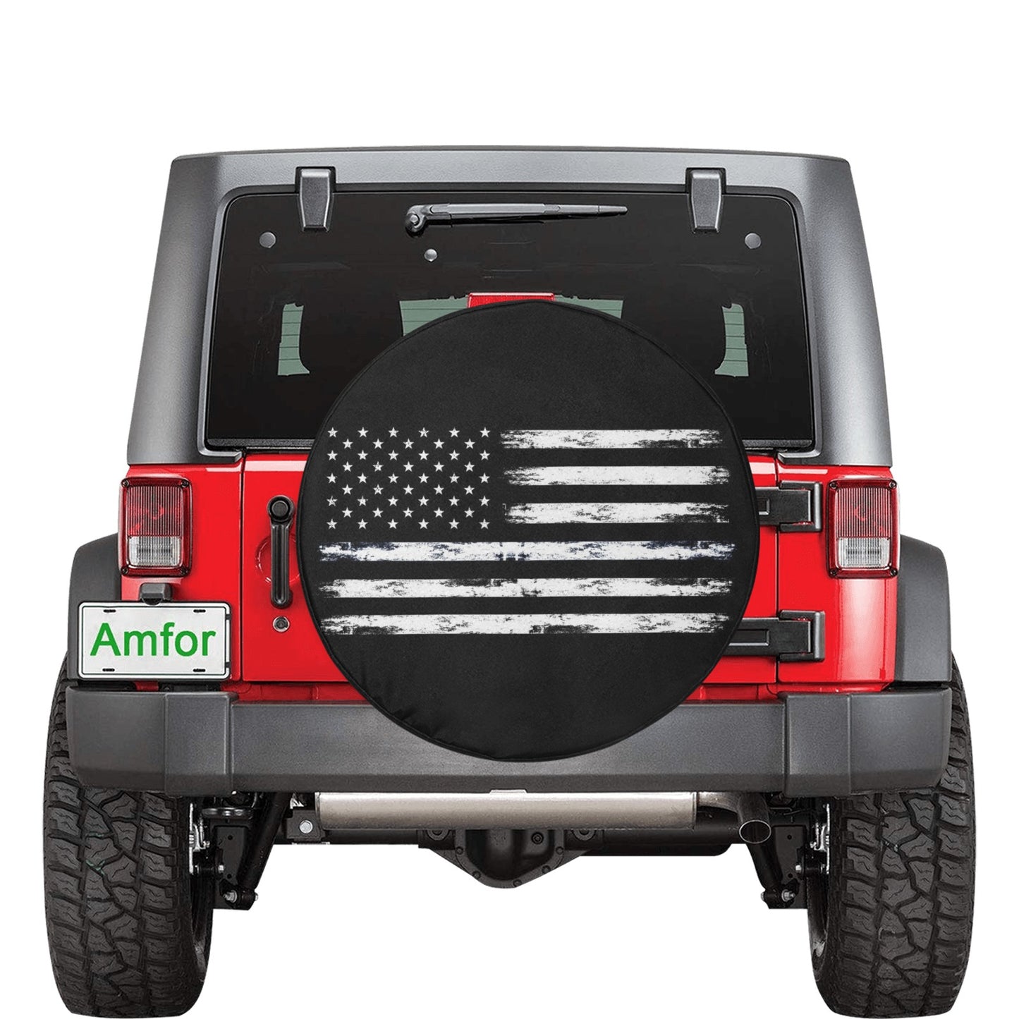 American Flag Spare Tire Cover, USA Patriotic Distressed Backup Camera Hole Wheel Unique RV Back Cars RV Men Women Girls Trailer Campers Starcove Fashion