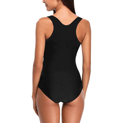 Hello 50 Birthday Swimsuit, 50th Bathing Suit Custom Women Swim Plus Size Party Gift Sexy Personalized Black One Piece Swimwear Year