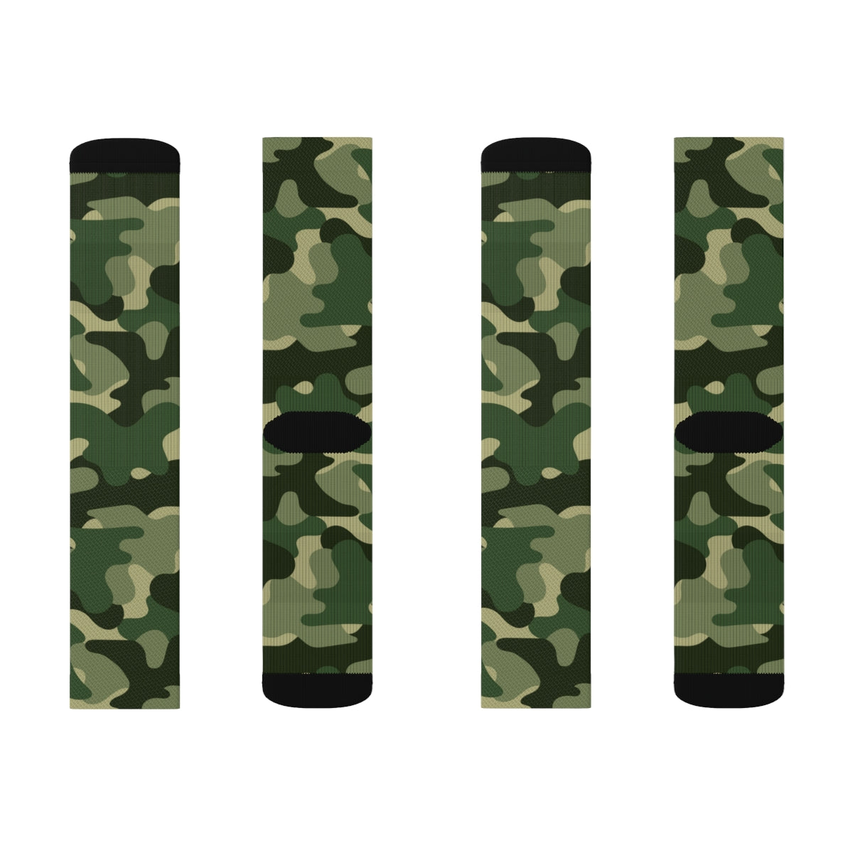 Camouflage Socks, Camo Army Green 3D Sublimation Socks Women Men Funny Fun Novelty Cool Funky Crazy Casual Cute Crew Unique Gift Starcove Fashion