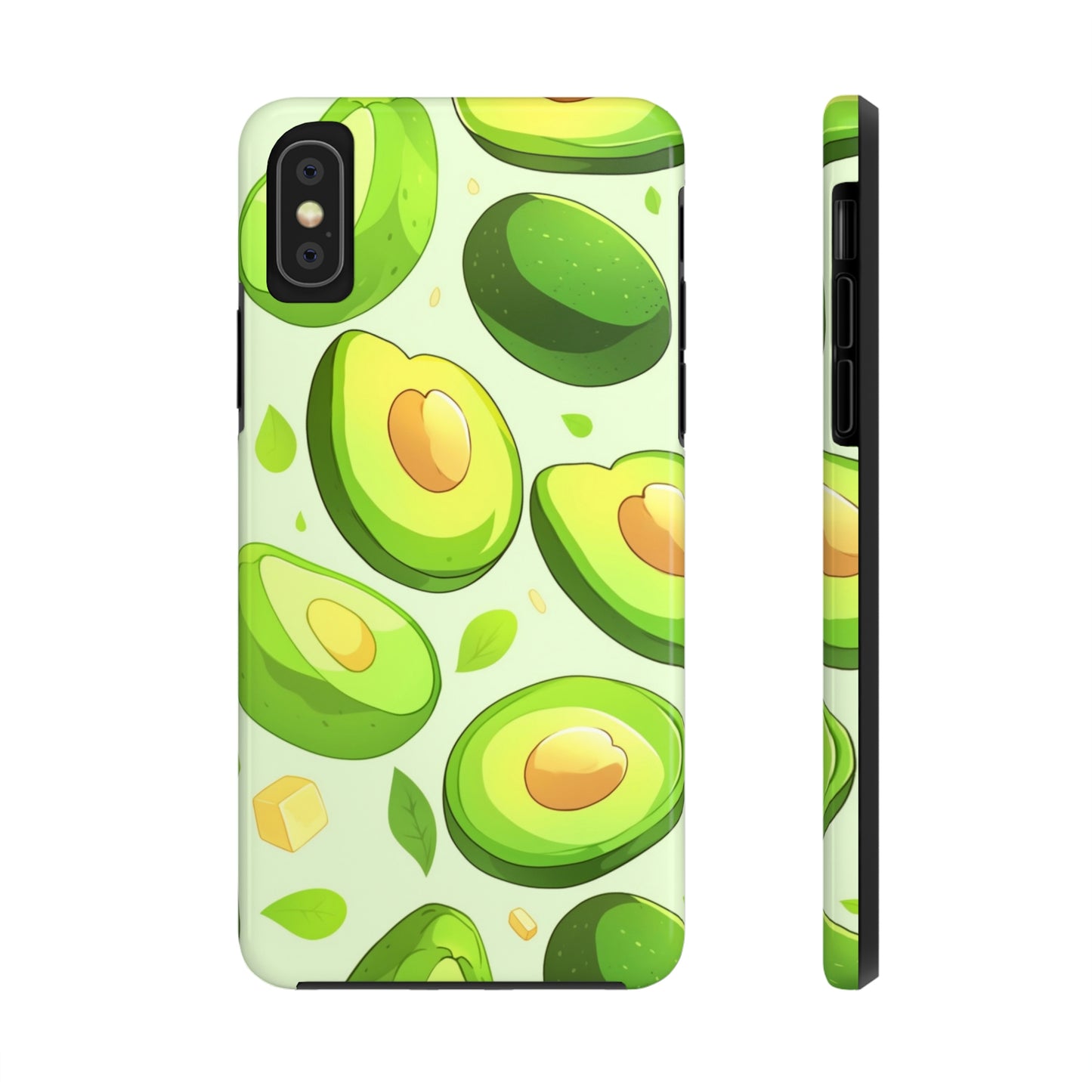 Avocado iPhone 14 13 Pro Max Tough Case Mate, Green Kawaii Anime Cute Aesthetic Iphone 12 11 Mini SE  X XR XS 8 Plus 7 Phone Cover Starcove Fashion