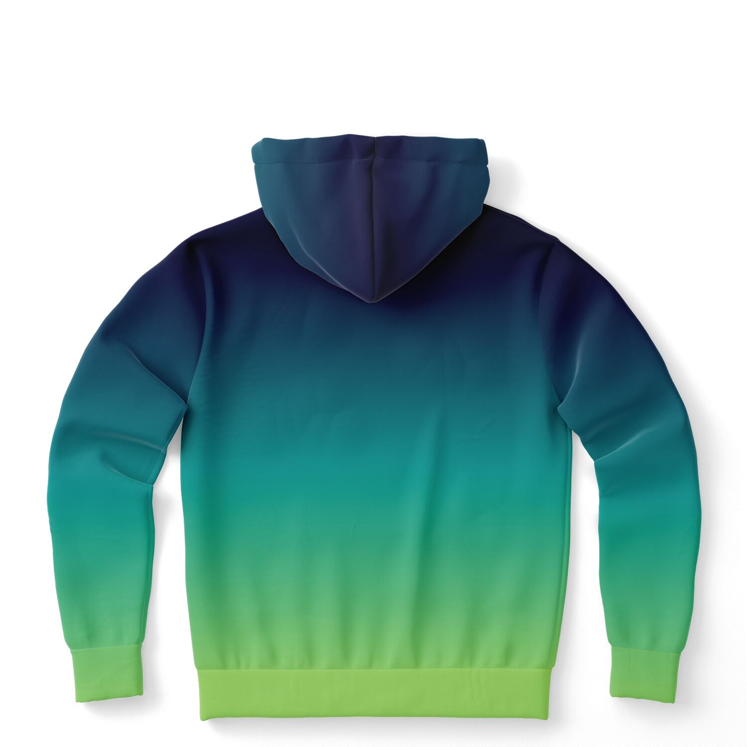 Blue and Green Ombre Hoodie, Tie Dye Gradient Pullover Men Women Adult Aesthetic Graphic Hooded Sweatshirt with Pockets Starcove Fashion