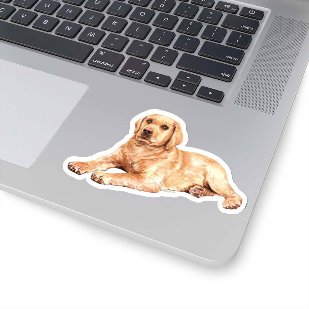 Labrador Retriever Dog Sticker, Watercolor Animal Laptop Decal Vinyl Cute Waterbottle Tumbler Car Bumper Aesthetic Label Wall Mural Starcove Fashion