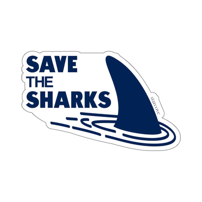 Save the Sharks Decal Stickers, Fin Ocean Sea Marine Life Conservation  Laptop Vinyl Waterbottle Tumbler Car Bumper Aesthetic Label Phone Starcove Fashion