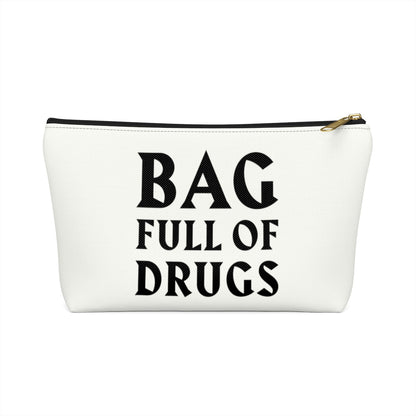 Bag Full of Drugs Medical Bag, Funny Medicinal Hospital Sick Men Gift Supply Case Accessory Medication Get Well Travel Zipper Canvas Pouch w T-bottom Starcove Fashion