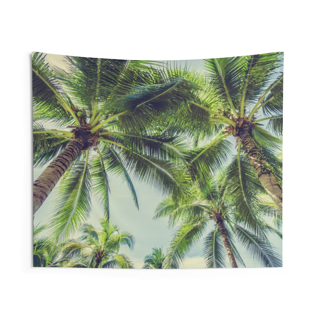 Tropical Palm Tree Tapestry, Beach Green Leaf Nature Landscape Indoor Wall Art Hanging Tapestries Dorm Room Decor Starcove Fashion