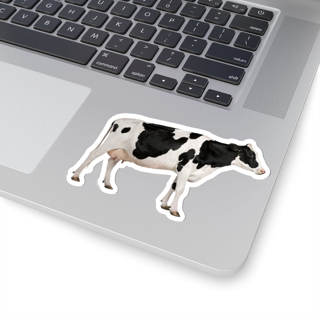 Holstein Cow Sticker, Farm Animal Cute Laptop Decal Vinyl Waterbottle Tumbler Car Waterproof Bumper Aesthetic Die Cut Wall Mural Starcove Fashion