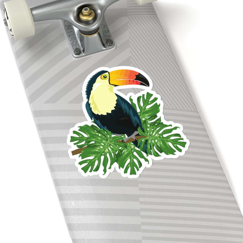 Toucan Sticker, Tropical Bird Cute Vinyl Decal Label Phone Transparent Clear Small Large Cool Art Computer Hydro Flask Starcove Fashion
