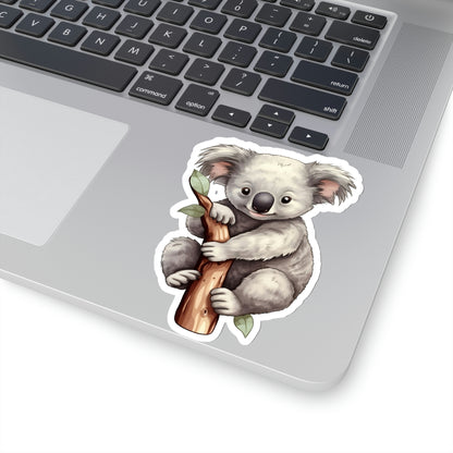 Koala Bear Sticker, Animal Art Laptop Decal Vinyl Cute Waterbottle Tumbler Car Waterproof Bumper Aesthetic Die Cut Wall Clear Starcove Fashion