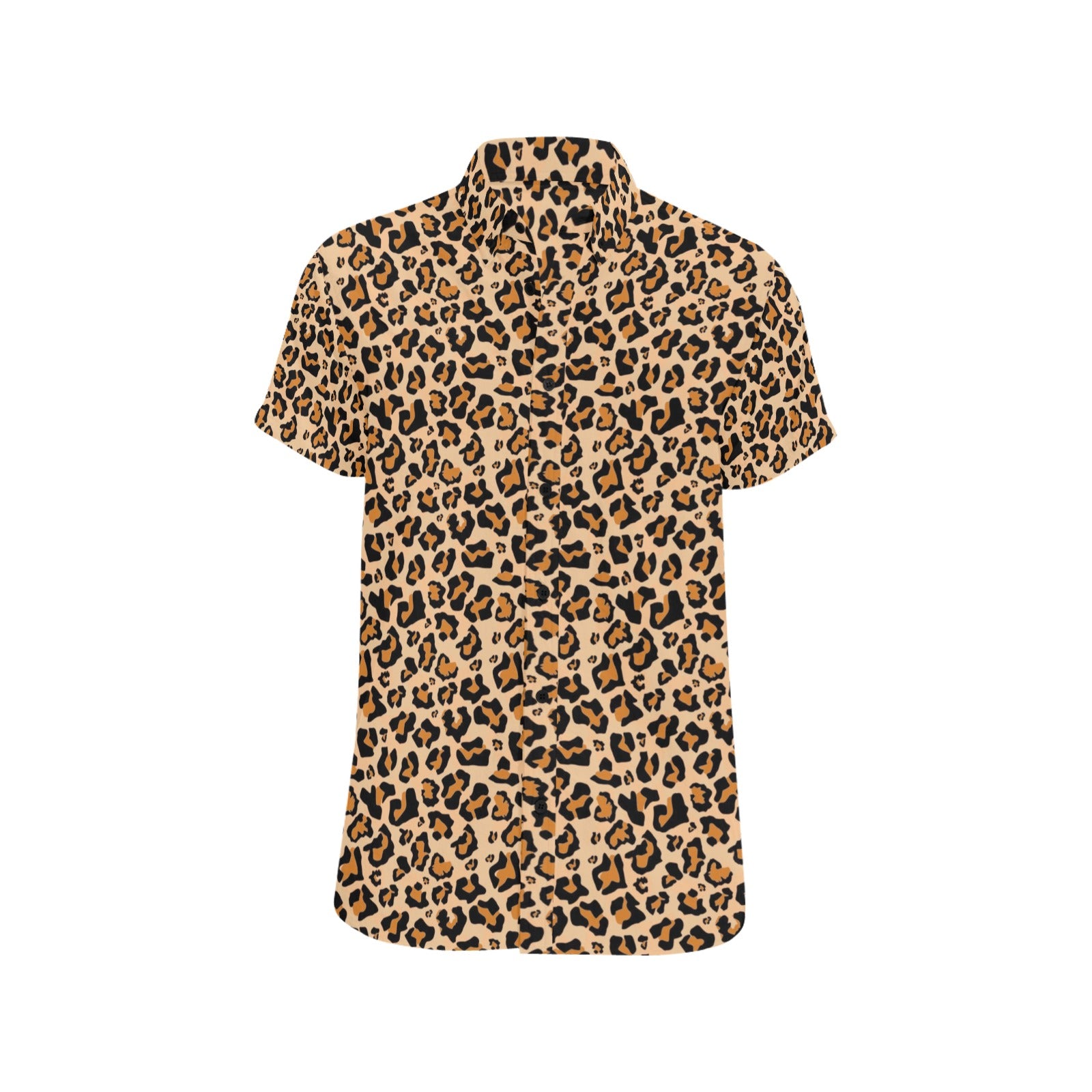 cheetah dress shirt mens Cheetah & Chain Silk Texture Long Sleeve Dress Shirt White White / 3X