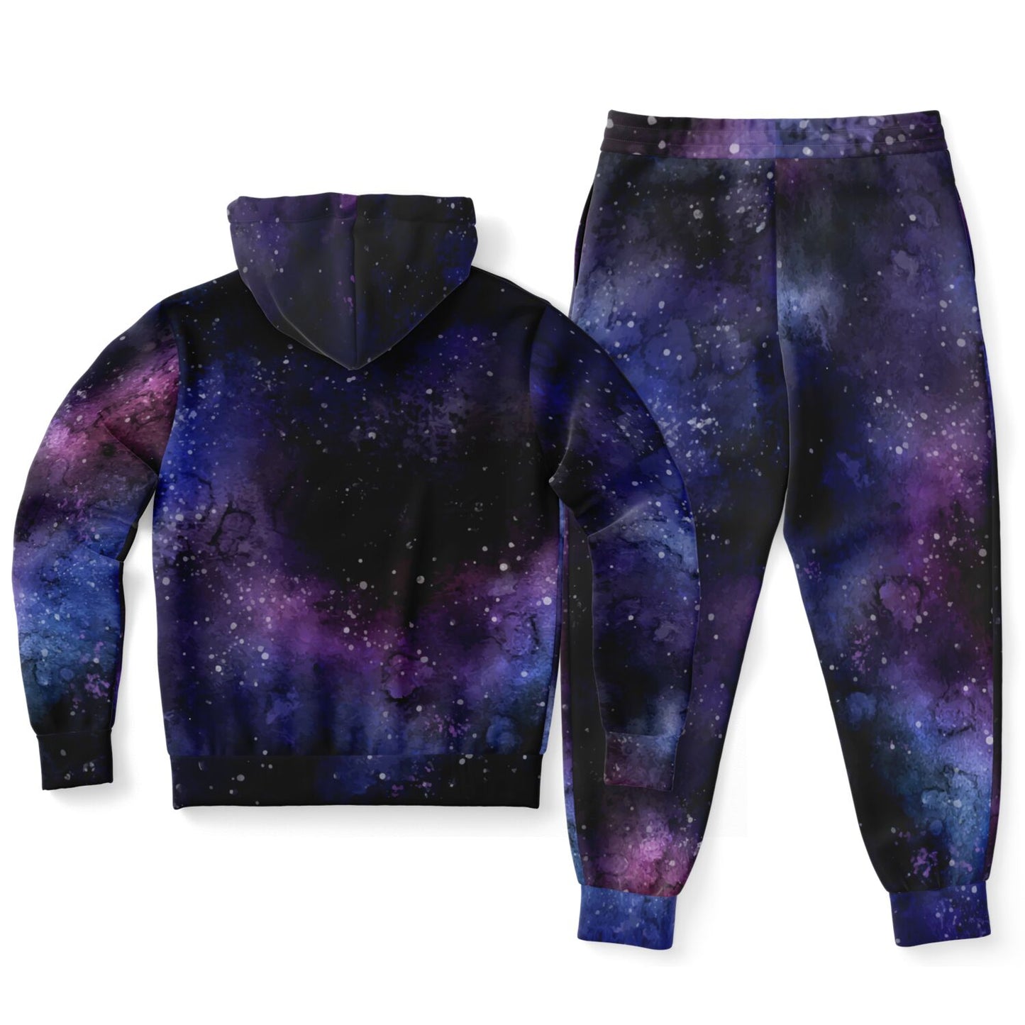Galaxy Hoodie Jogger Sweatsuit Set, Stars Universe Hooded Sweatshirt Sweatpants Women Men Cotton Matching Plus Size Sweats Starcove Fashion