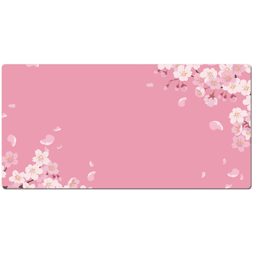 Cherry Blossoms Desk Mat, Pink Art Large Small Wide Gaming Keyboard Mouse Unique Office Computer Laptop Pad Starcove Fashion