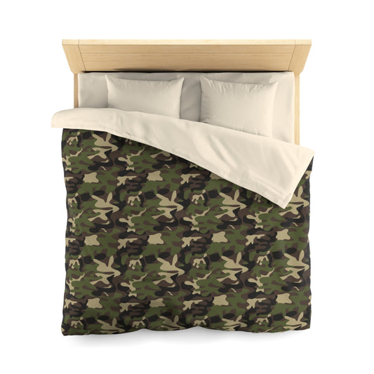 Camouflage Duvet Cover, Green Camo Microfiber Full Queen Twin Unique Bed Modern Home Bedding Bedroom Decor Starcove Fashion
