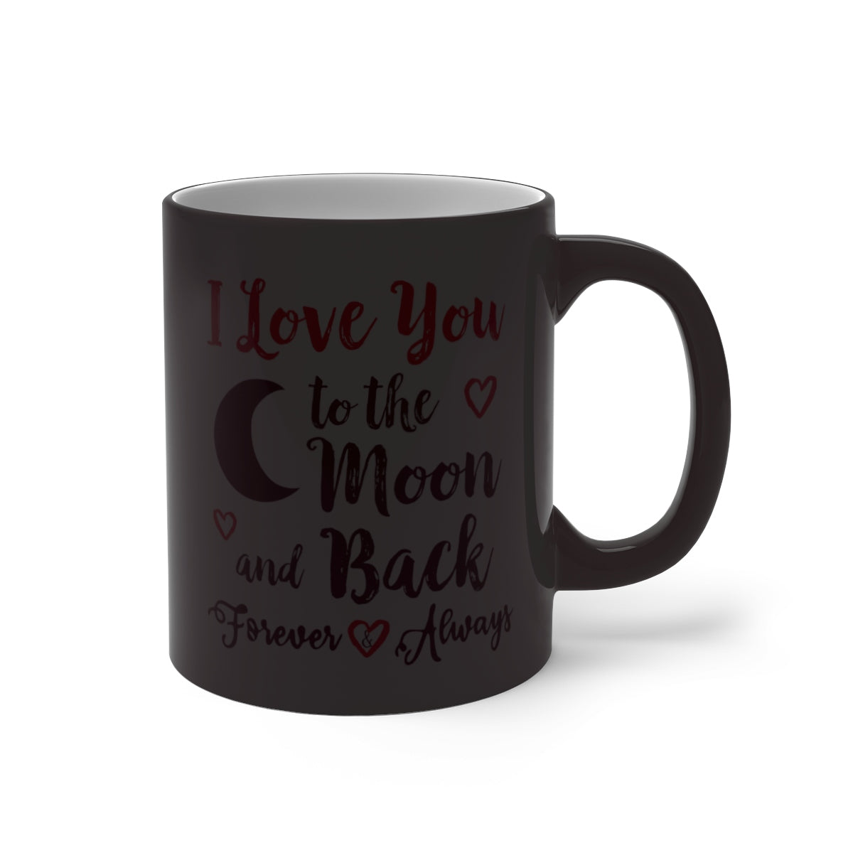 Custom Photo Color Changing Magic Mug, Valentines Day Gift for Him I Love You to the Moon and Back, Unique Personalized Names Her Love Starcove Fashion