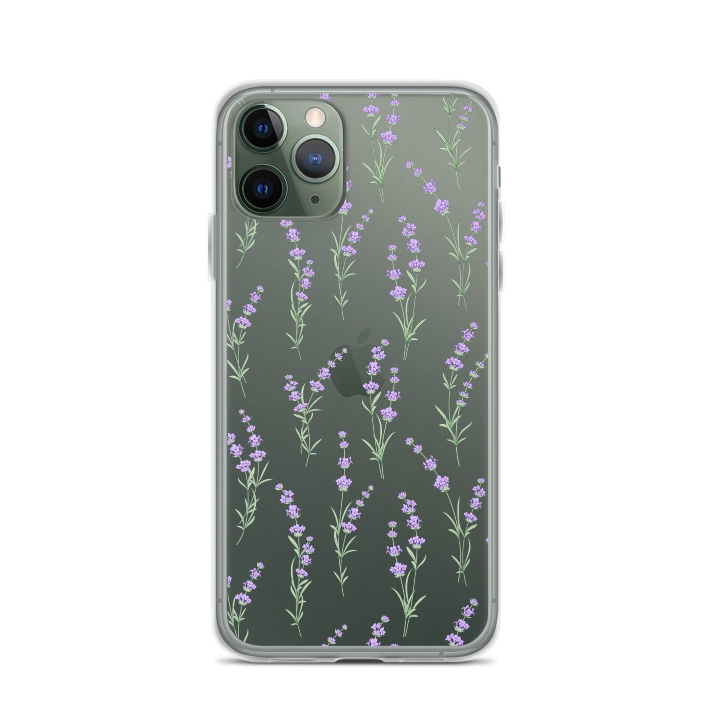Clear Lavender Phone Case, Flower iPhone 14 13 Pro Max Print Cute Purple Aesthetic iPhone 12 11 Mini SE 2020 XS Max XR X 8 7 Plus Cover Starcove Fashion