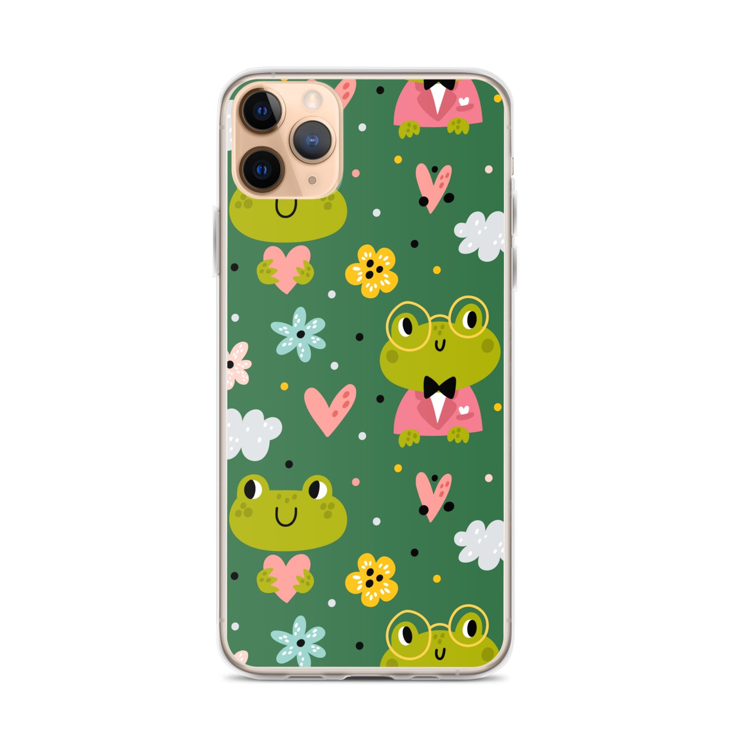 Frog Phone Case, iPhone 13 Pro Max Print Cute Kawaii Green Aesthetic iPhone 12 11 Mini SE XS Max XR X 8 7 Plus Cell Cover Starcove Fashion