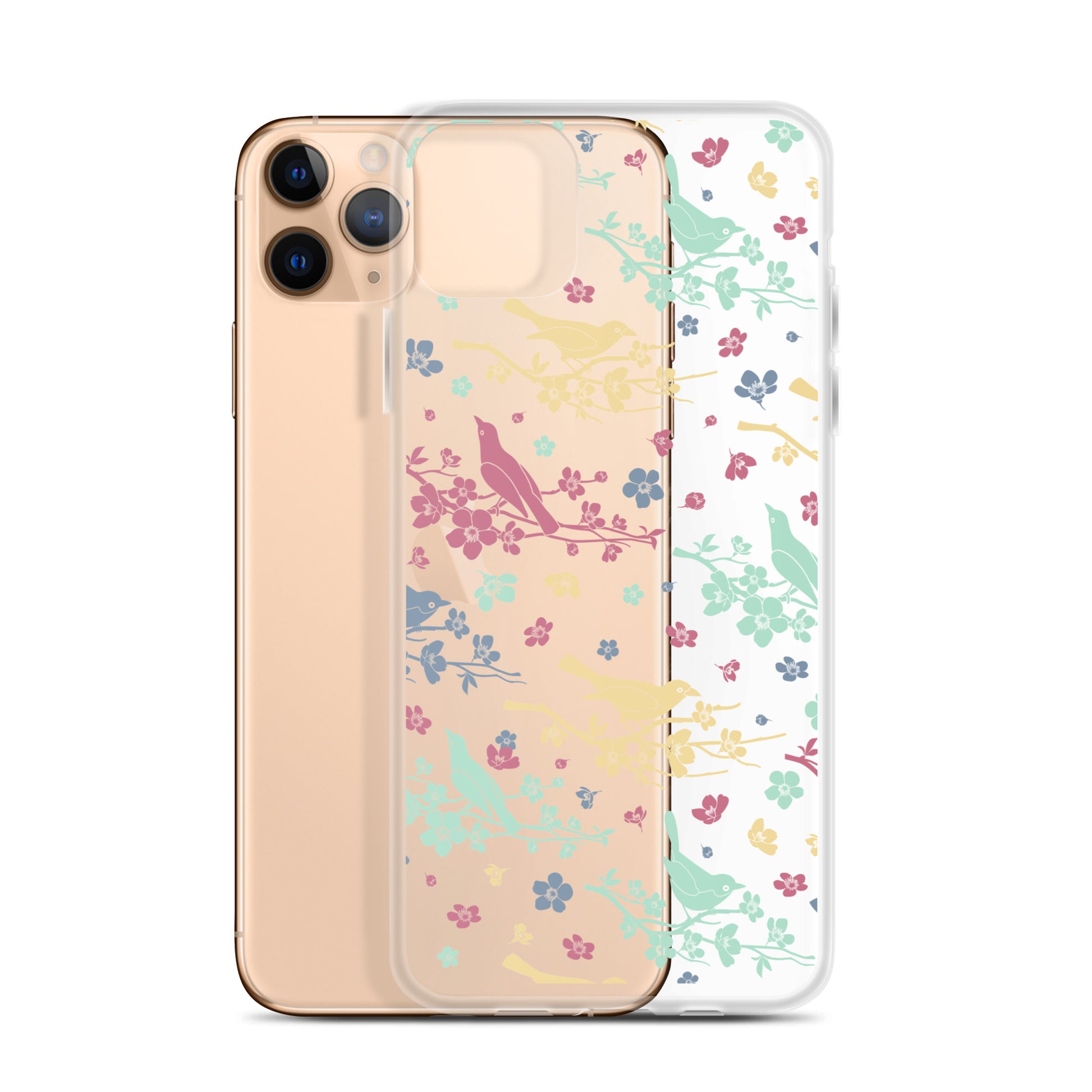 Birds Trees Clear iPhone 14 Pro Max Case, Print Cute Gift Aesthetic iPhone 13 12 11 Mini SE XS Max XR X 8 7 Plus Transparent Starcove Fashion