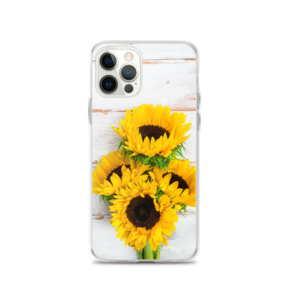 Sunflowers Wood Iphone 13 12 Pro Max, Yellow Floral Flower Cute Pretty Case iPhone 11 Mini SE 2020 XS Max XR X 7 Plus 8 Starcove Fashion